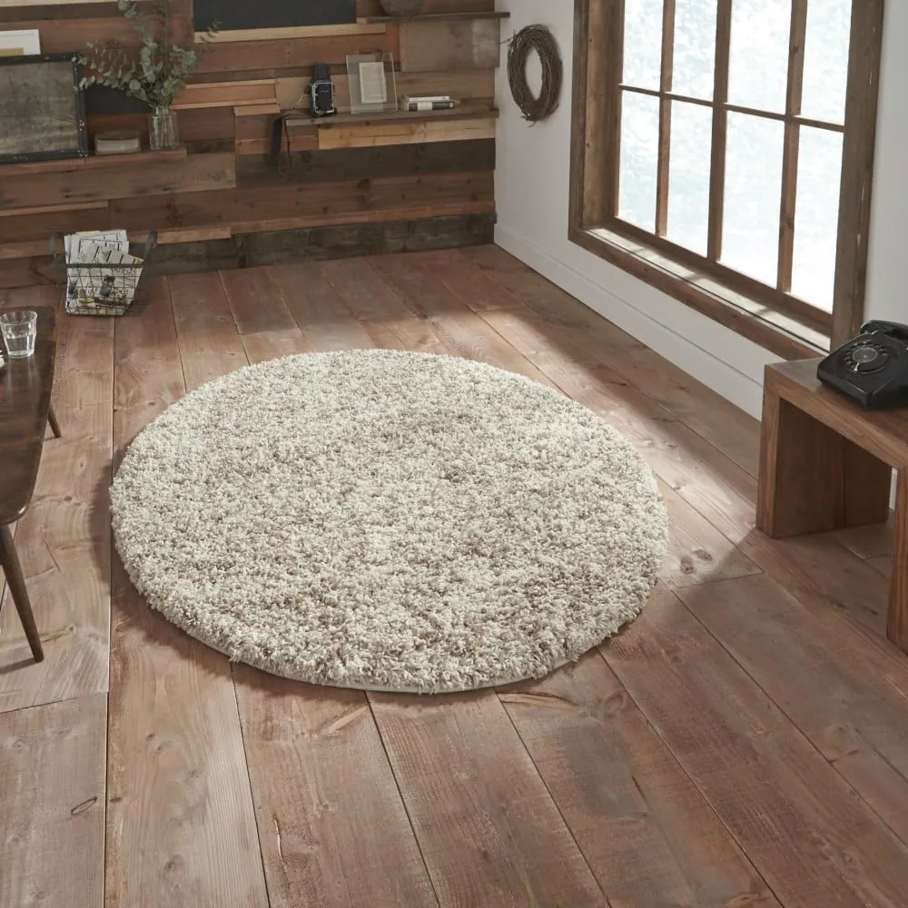 Tappeto crema , ø 133 cm Vista - Think Rugs