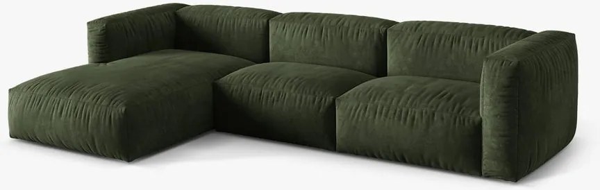 Divano angolare Martina in velluto Vogue - L332 cm