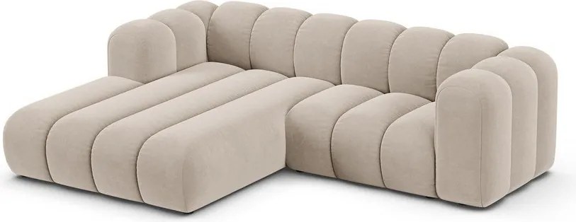 Divano angolare beige ad angolo sinistro Lupine - Micadoni Home