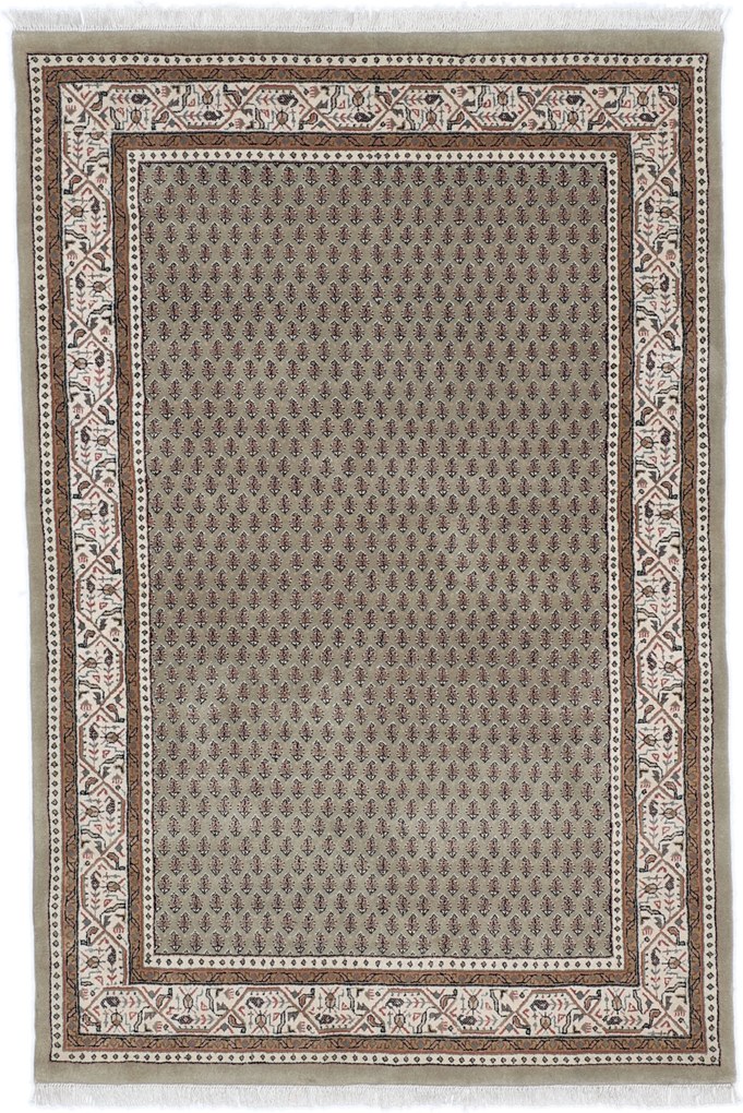 Mir Tappeto 120 x 180 Verde (Indian) Annodato A Mano
