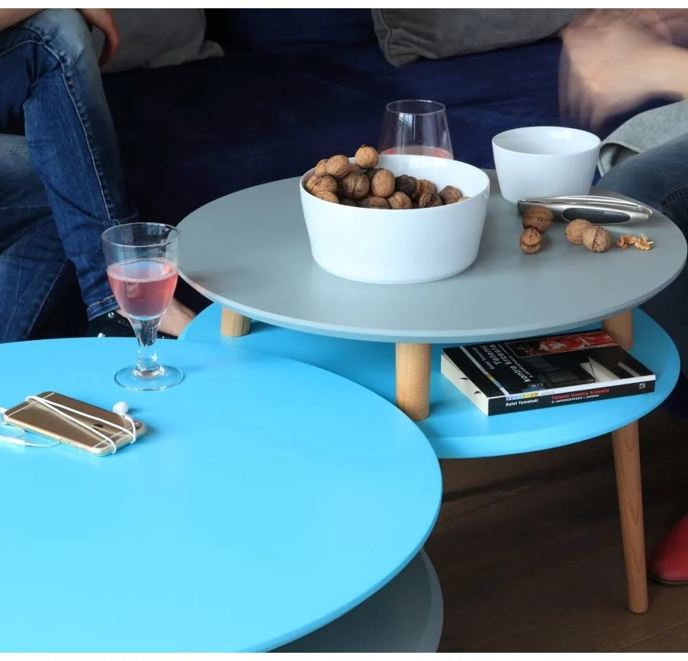 Tavolino rosa UFO, Ø 57 cm Ufo - Ragaba