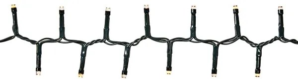 Nedis CLCC400 - Catena luminosa LED per esterni, 400 LED, 7 funzioni, 11 m, IP44, bianco caldo