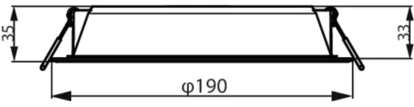 Philips MESON LED 20W 230V 3000K plafoniera LED incasso