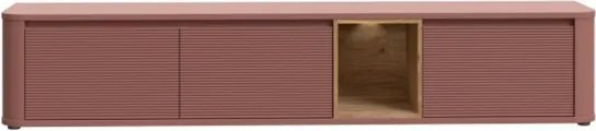 Mobile TV Sospeso 3 Ante 215x40x40 Con Vano A Giorno Lehman Terracotta
