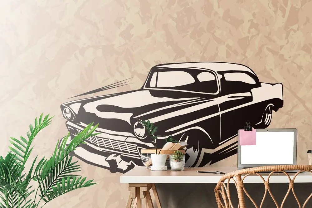 Carta da parati autoadesiva – Auto d'epoca retrò