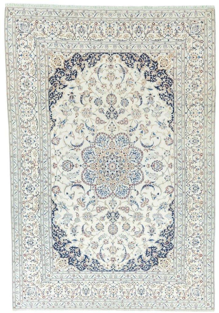 Nain Tappeto persiano 360 x 260 Beige (Iran) Annodato A Mano