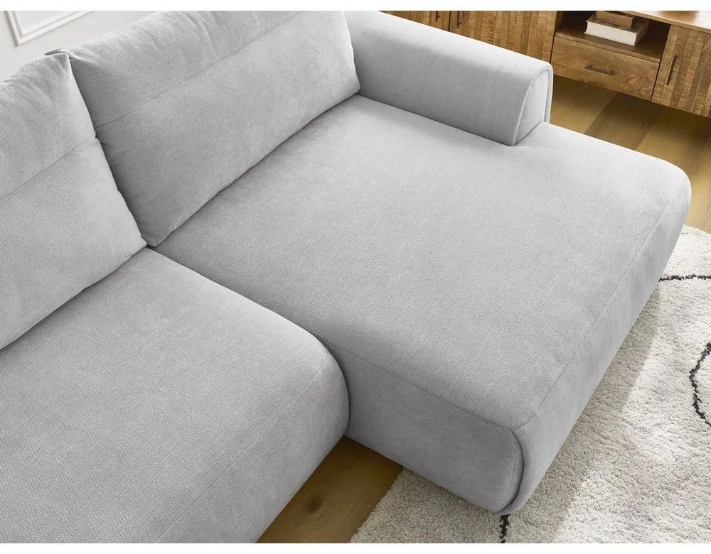 Divano angolare in grigio chiaro Aden – Bobochic Paris