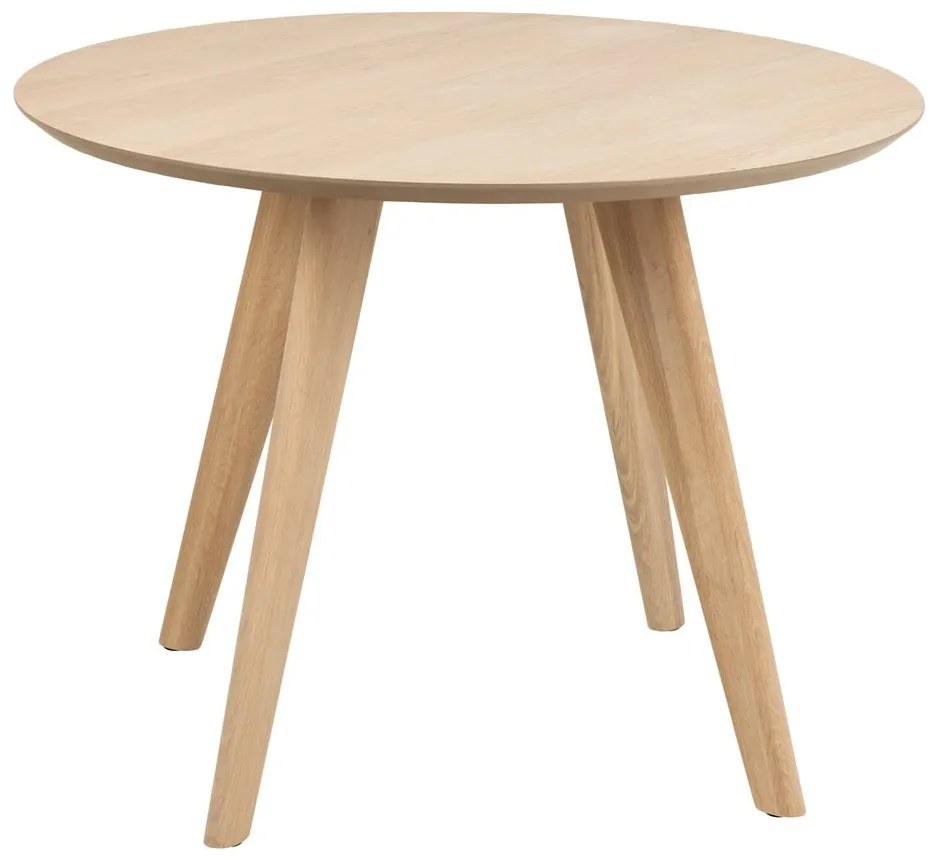 Tavolo da pranzo rotondo con piano effetto rovere ø 100 cm Townsville - Actona