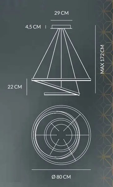 Hurricane dimmerabile 105w 5140lm 3000k