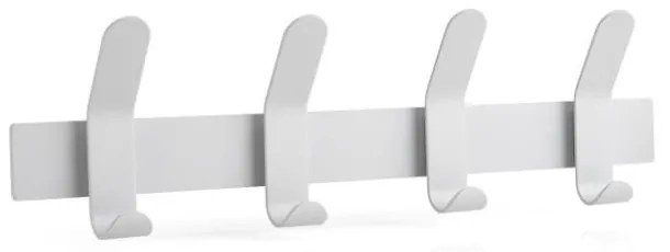 Appendiabiti da parete in acciaio grigio morbido A-Rack - Zone