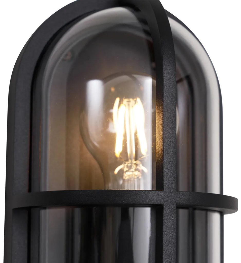 Lampada da parete per esterni nera ovale IP65 - Target