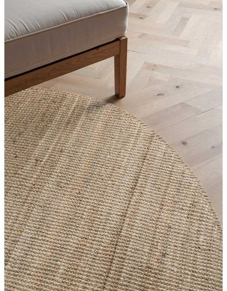 Tappeto rotondo grigio tortora in iuta ø 160 cm Bouclé Jaipur – Hanse Home