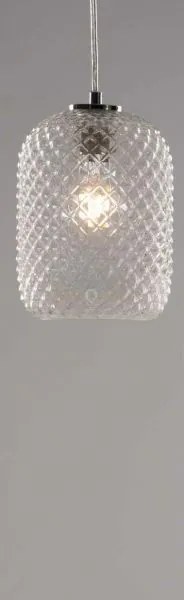 Lampadario a sospensione ashford ovale trasparente 1 luce attacco e...