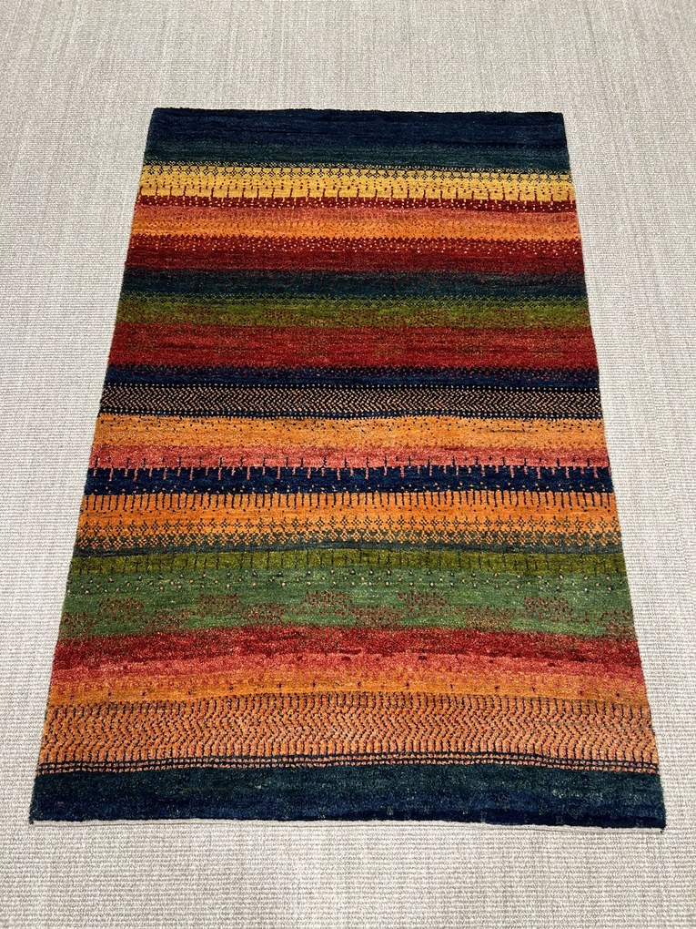 Gabbeh Tappeto 110 x 170 Rosso (Iran) Annodato A Mano