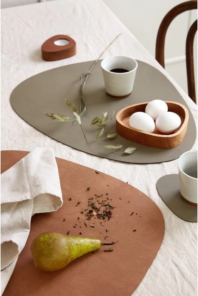 Tovaglietta in eco pelle 37x44 cm Curve L Double Nupo – LIND DNA