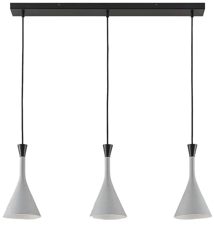 Lindby - Flynn 3 Lampada a Sospensione Calcestruzzo Lindby