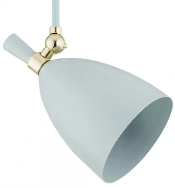 Argon 4685 -  Lampadario su palo CHARLOTTE 1xE27/15W/230V blu/oro