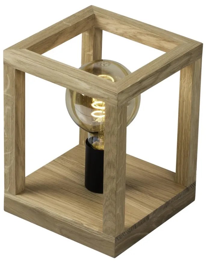 Spot-Light 7154174 - Lampada da tavolo KAGO 1xE27/60W/230V rovere opaco