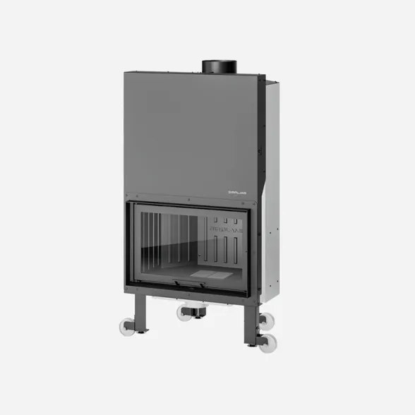 Camino A Legna Monoblocco MBS F 80 Pareti In Ghisa Girolami 5 Stelle