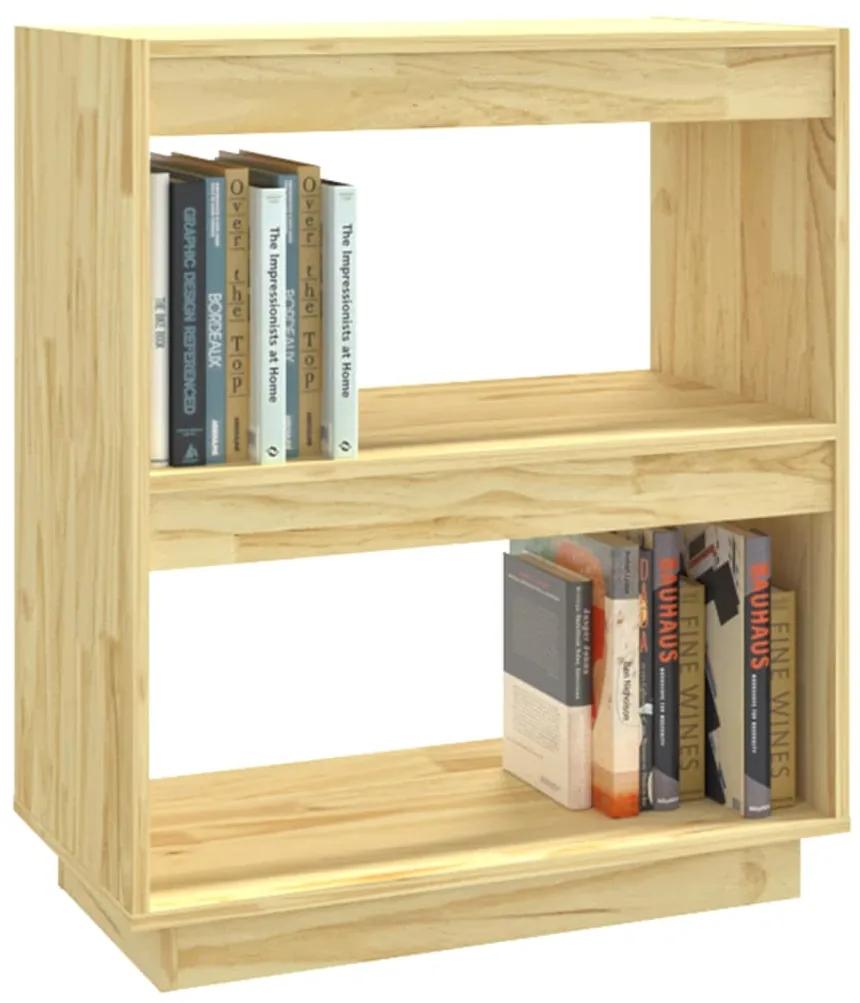 Libreria 60x35x71 cm in legno massello di pino