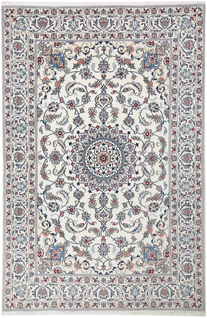 Nain Tappeto persiano 300x200 Beige (Iran) Annodato A Mano
