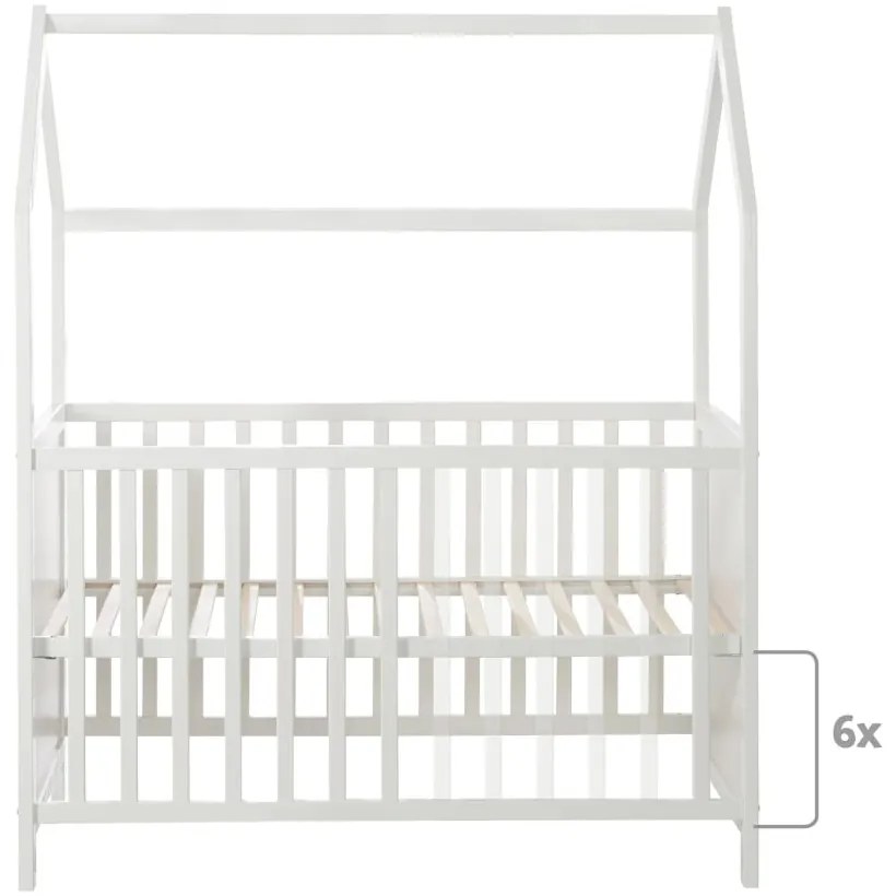 Lettino grigio 60x120 cm - Roba