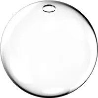 Mapa single solo vetro sfera d.15cm trasparente