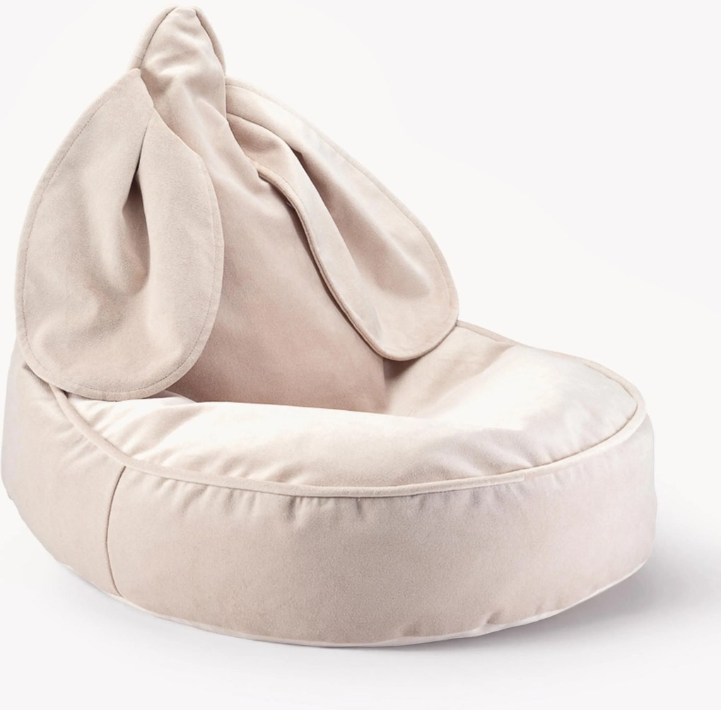 Pouf sacco per bambini in velluto Bunny