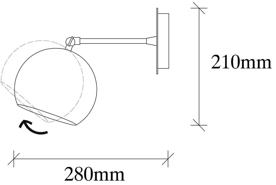 Lampada da parete color bronzo ø 15 cm Sivani - Opviq lights