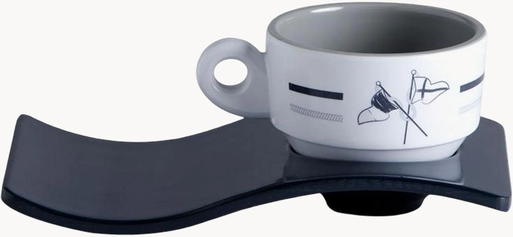 Set di 6 tazzine da caffè con piattino Wob