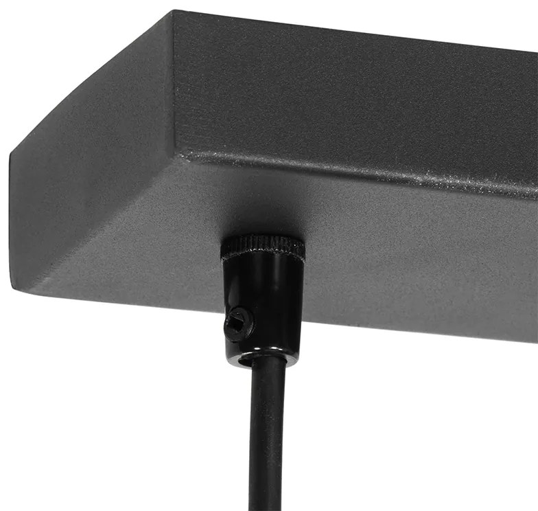 Lampada a sospensione moderna nera 5 luci - Jeana