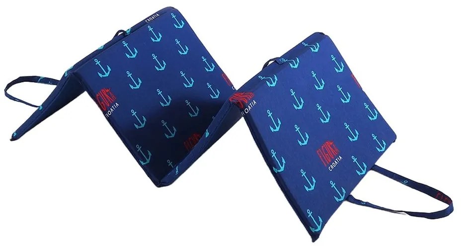 Cuscino per seduta da giardino blu per sedia a sdraio 49x137 cm Anchors – B.E.S.