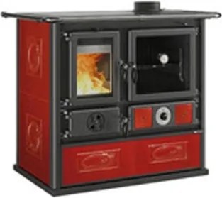 Termocucina a legna Rosa Dsa.16 11,0 kW Bordeaux - La Nordica
