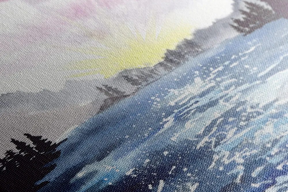 Stampa su tela – Paesaggio disegnato