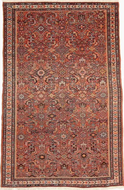Malayer Tappeto persiano 200 x 130 Rosso (Iran) Annodato A Mano