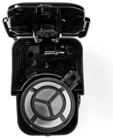 Nedis KACM310FBK - Macchina da caffè per una tazza da 0,42 L con timer e tazza da viaggio