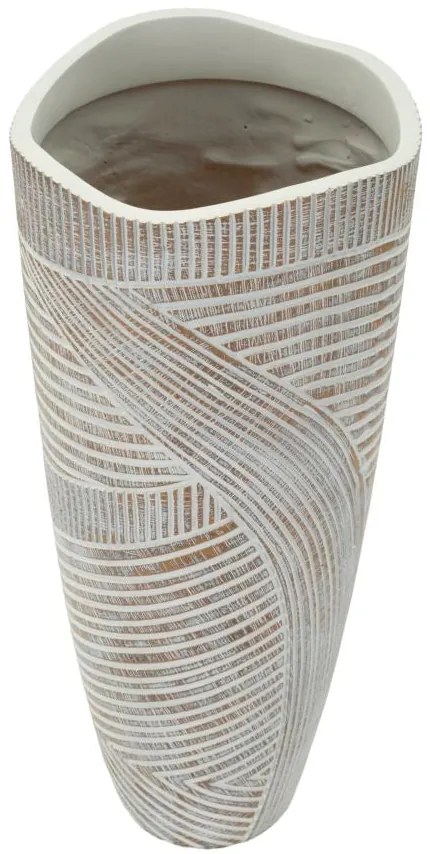 Vaso Resina Woody Cm Ø 18X45 Per Arredo Elegante