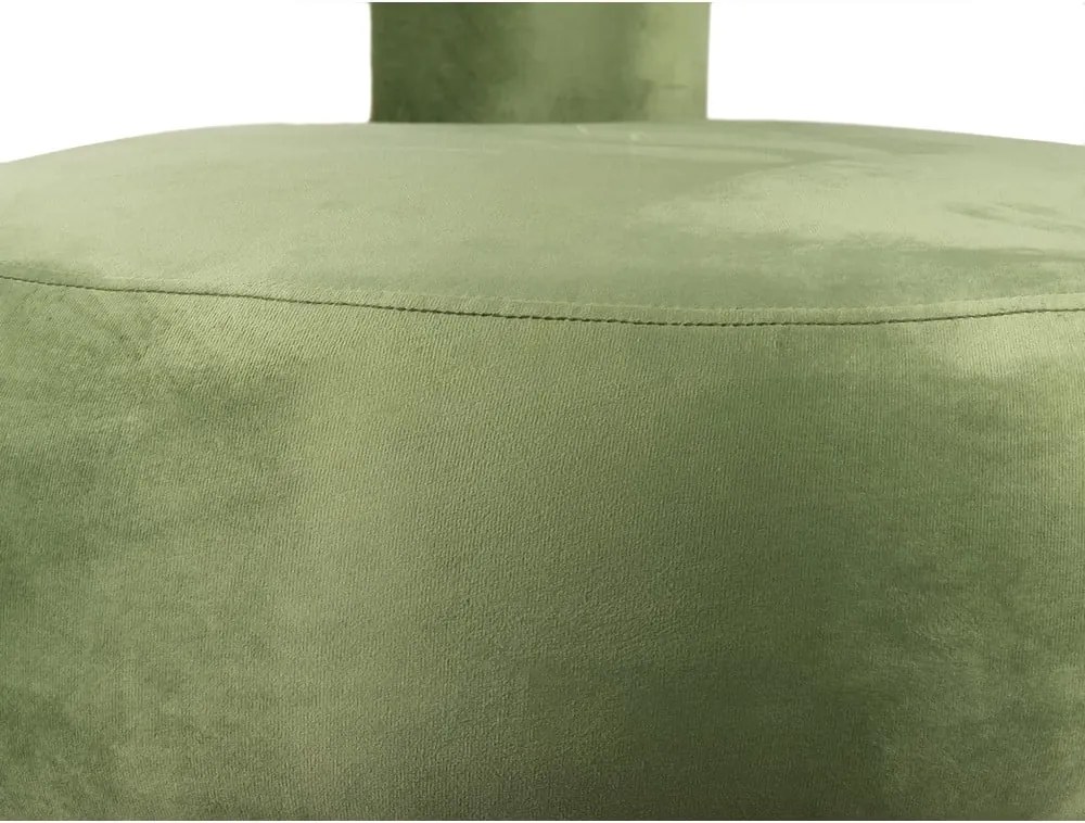 Poltrona in velluto verde chiaro Abrazo - Leitmotiv