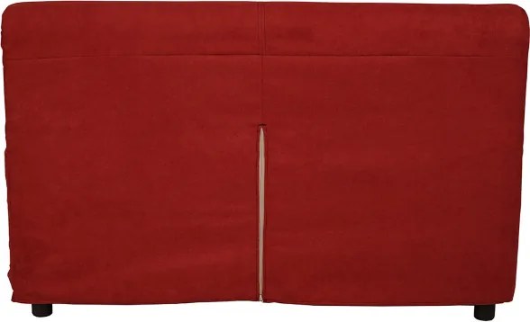 Divano 2 posti in tessuto sfoderabile VERONA 150 cm tinta unita BORDEAUX