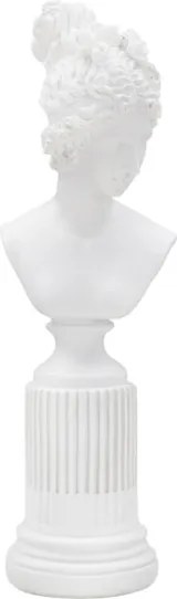 Scultura Statua Woman Con Piedistallo Cm 11X10,5X35,5