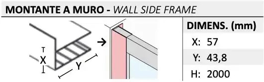 Box Doccia Semicircolare 90x90 Scorrevole H200 Trasparente Oxi Slide