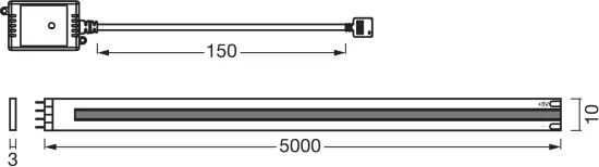 Osram - Striscia LED dimmerabile SMART+ COB 5 m, 18 W, 230 V, 2700–6500 K, Wi‑Fi
