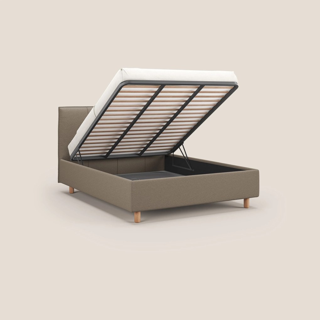 Lothar letto contenitore maxi dalle dimensioni contenute in tessuto impermeabile T13 beige