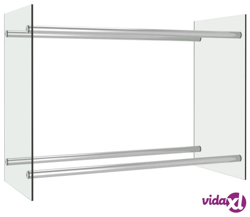 vidaXL Porta Legna Trasparente 80x35x60 cm in Vetro