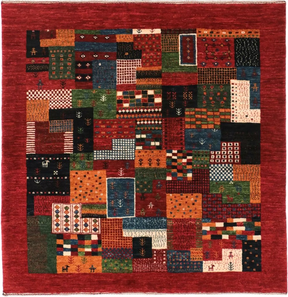 Loribaft Tappeto 120x130 (Iran) Annodato A Mano