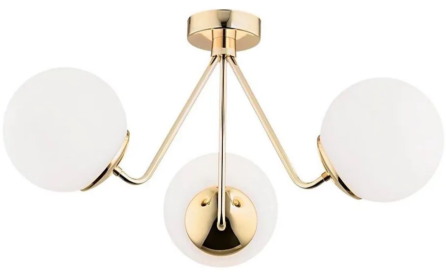 Argon 1481 - Lampadario a plafone TOMAR 3xE27/15W/230V ottone