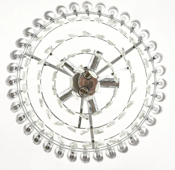 Brilagi - Lampadario a plafone ECLIPSE 7xE14/10W/230V Ø 48 cm, finitura argento