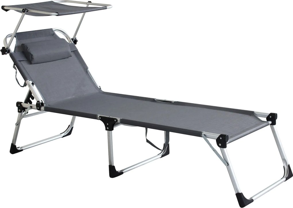 brandina pieghevole prendisole da mare in alluminio colore casuale cm 215 x 71 x 37 h