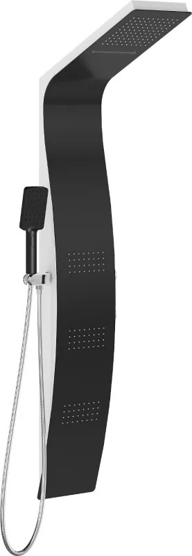 Mexen Bali pannello doccia, nero/bianco - 7622-03-71