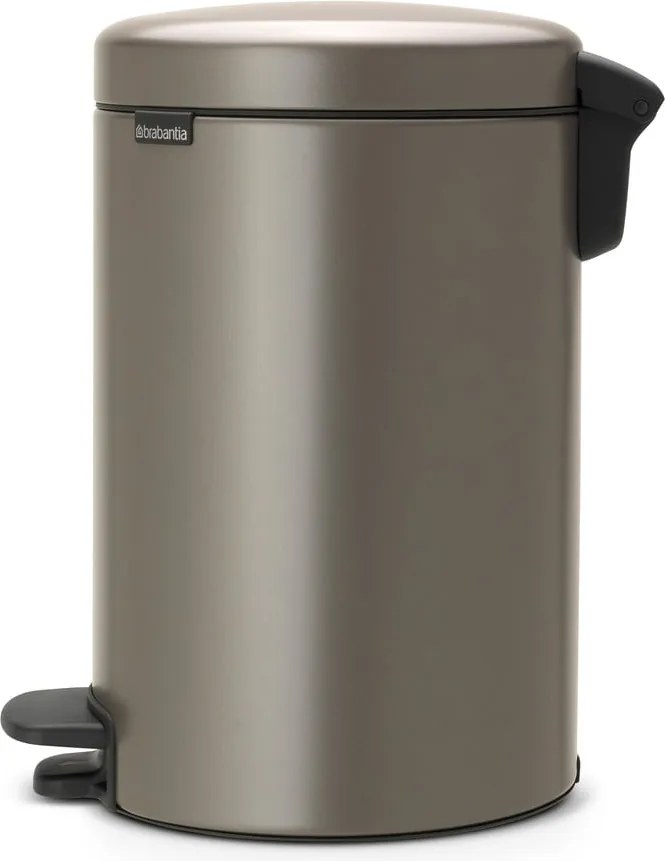 Bidone grigio in acciaio 12 l NewIcon - Brabantia